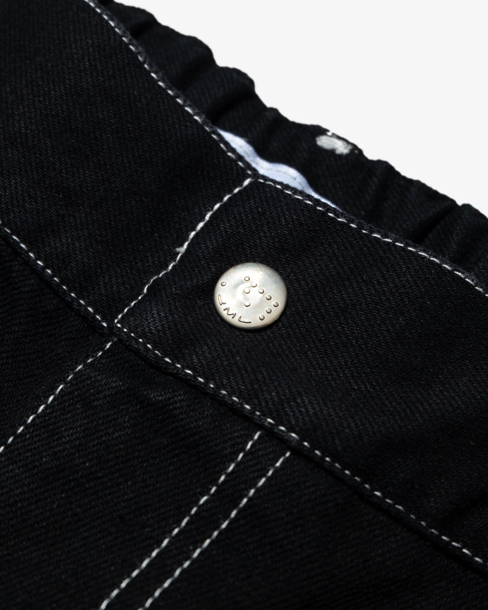 DENIM MOTO SHORTS