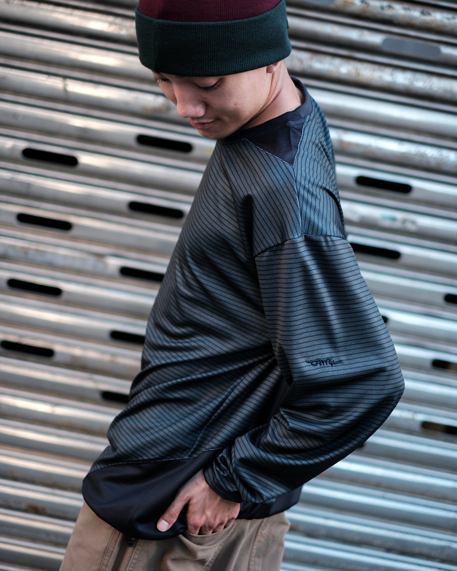 VITA VENT E-L/S TEE (Charcoal)