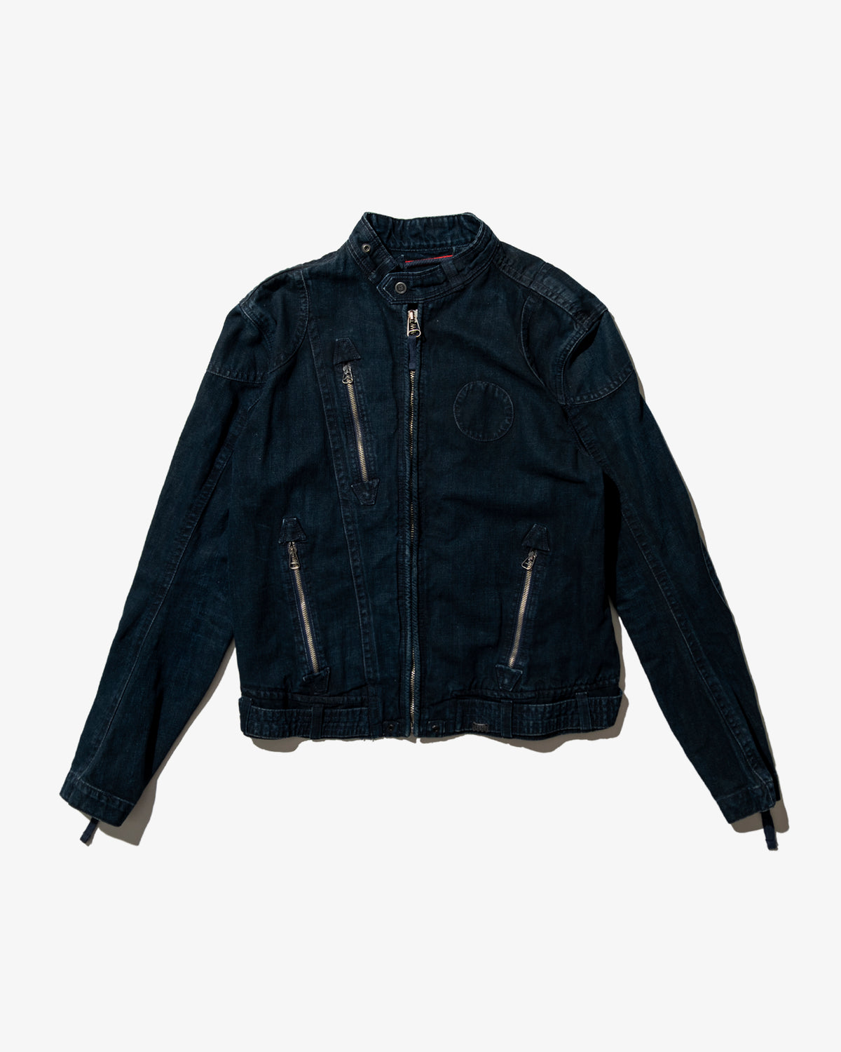 DENIM BIKER JACKET