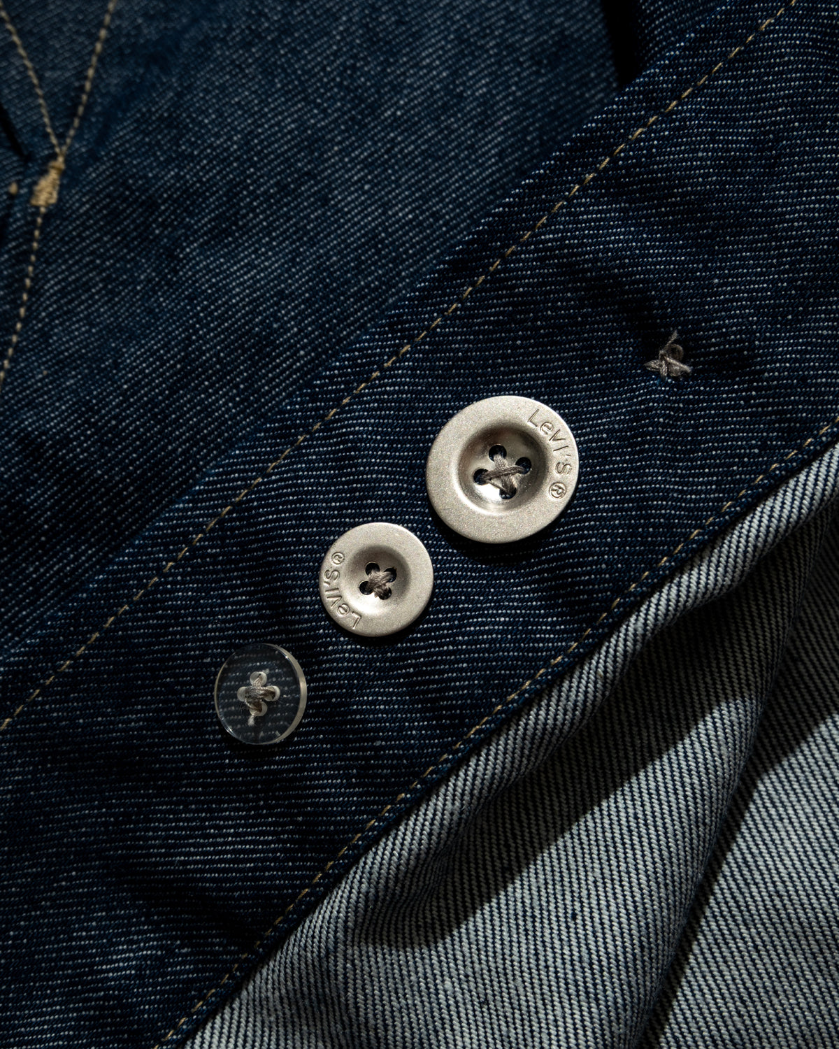 ENGINEERED DENIM HOODED COAT