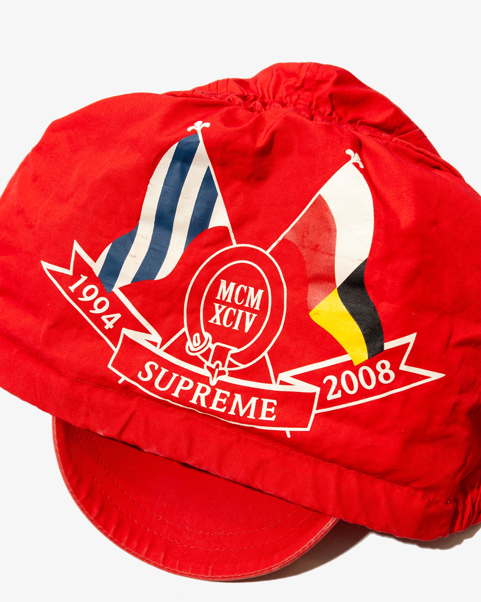 2008 SUPREME SAFARI LONG BILL CAP (Red)