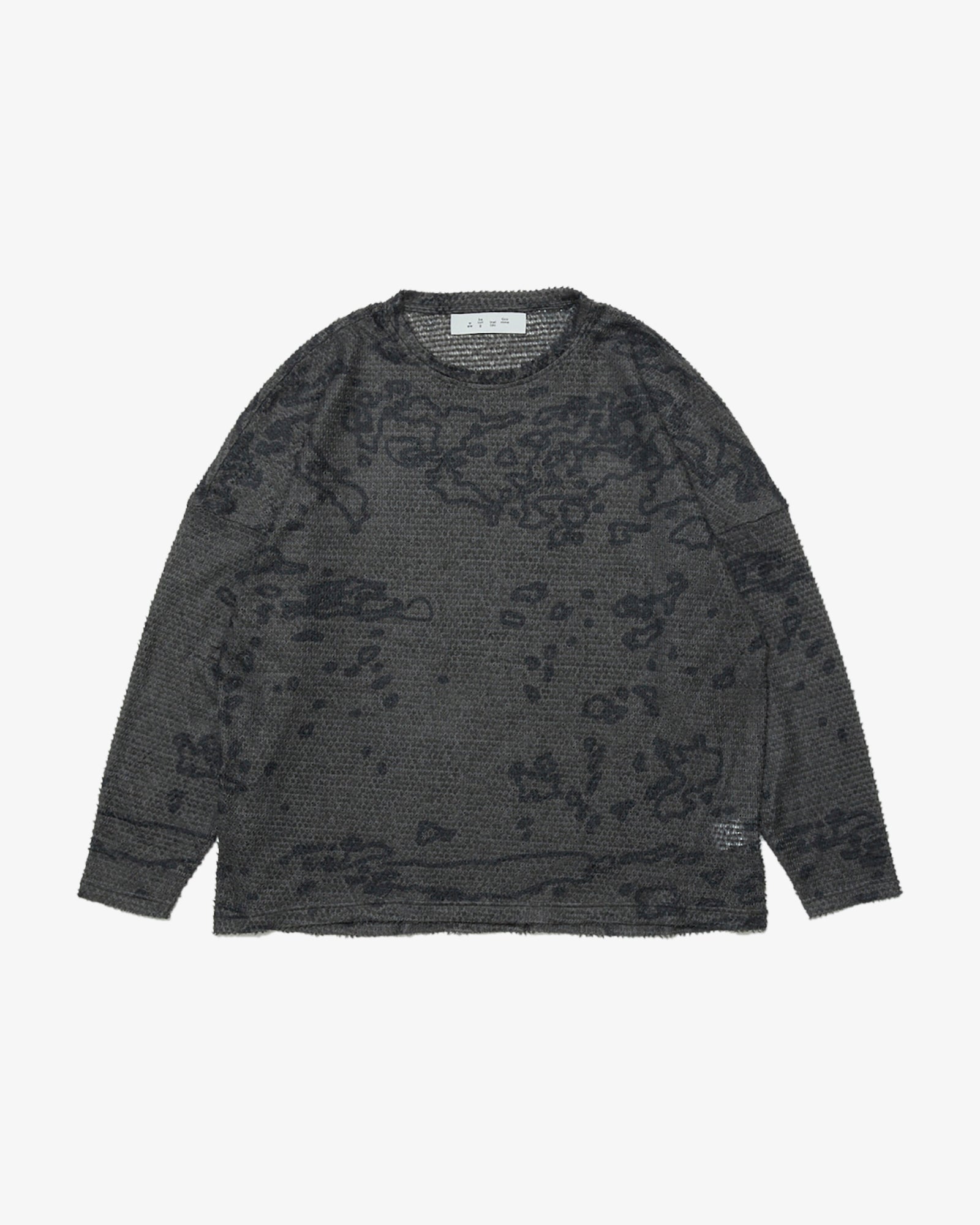 POLARTEC®︎ ALPHA DIRECT PATTERN SWEATER (Asphalt)