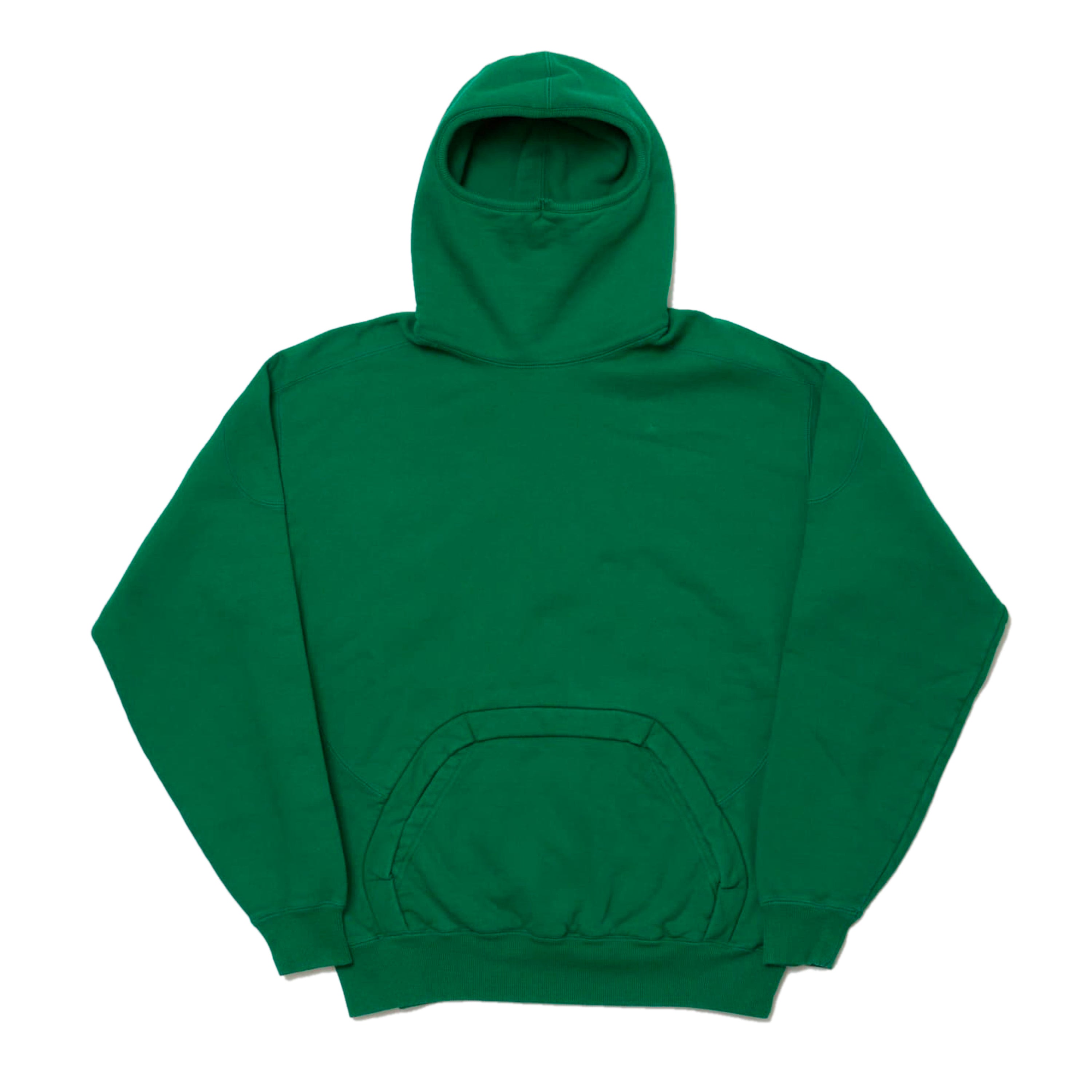 WASHED PANELED HOODED SWEATSHIRT (Forest)