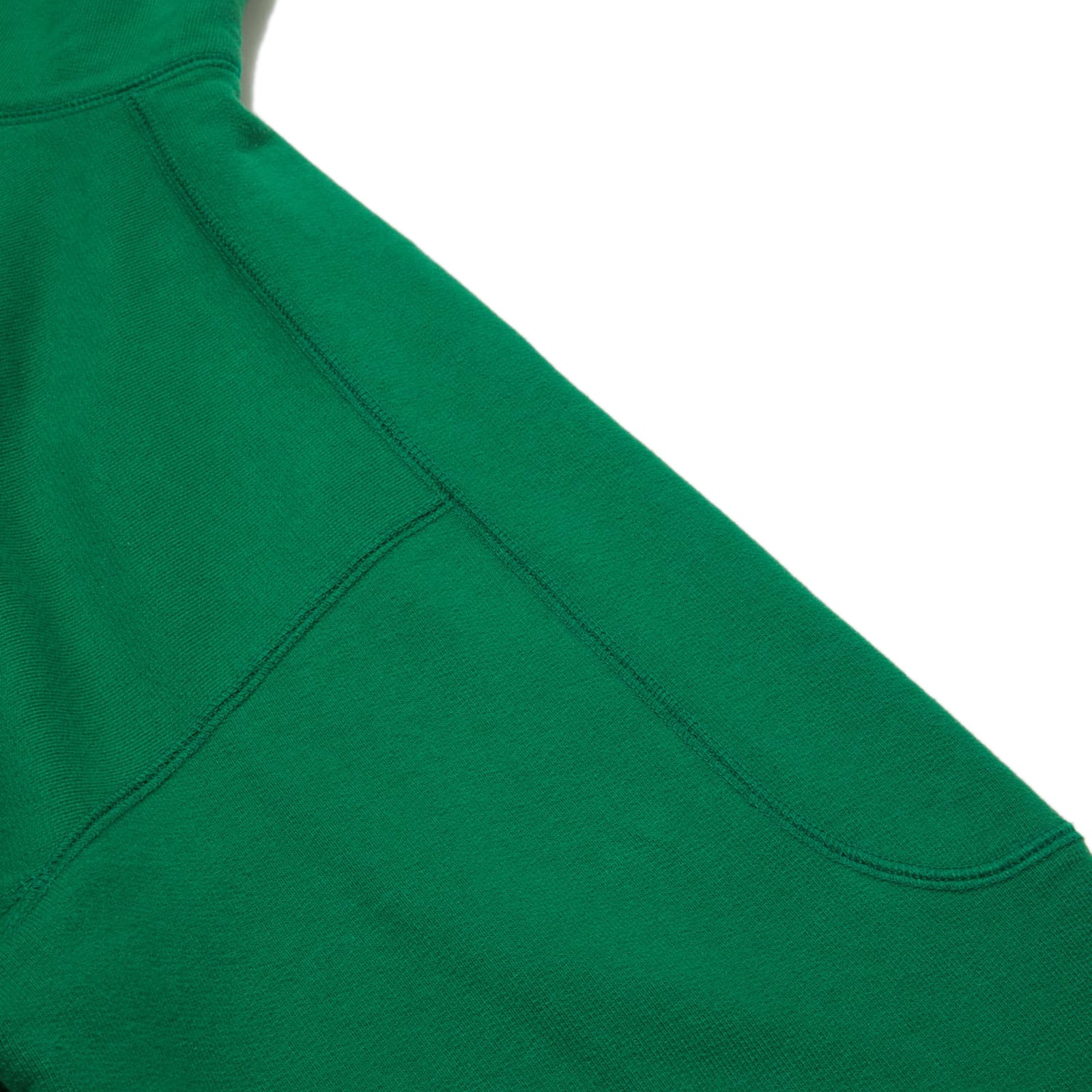 WASHED PANELED HOODED SWEATSHIRT (Forest)