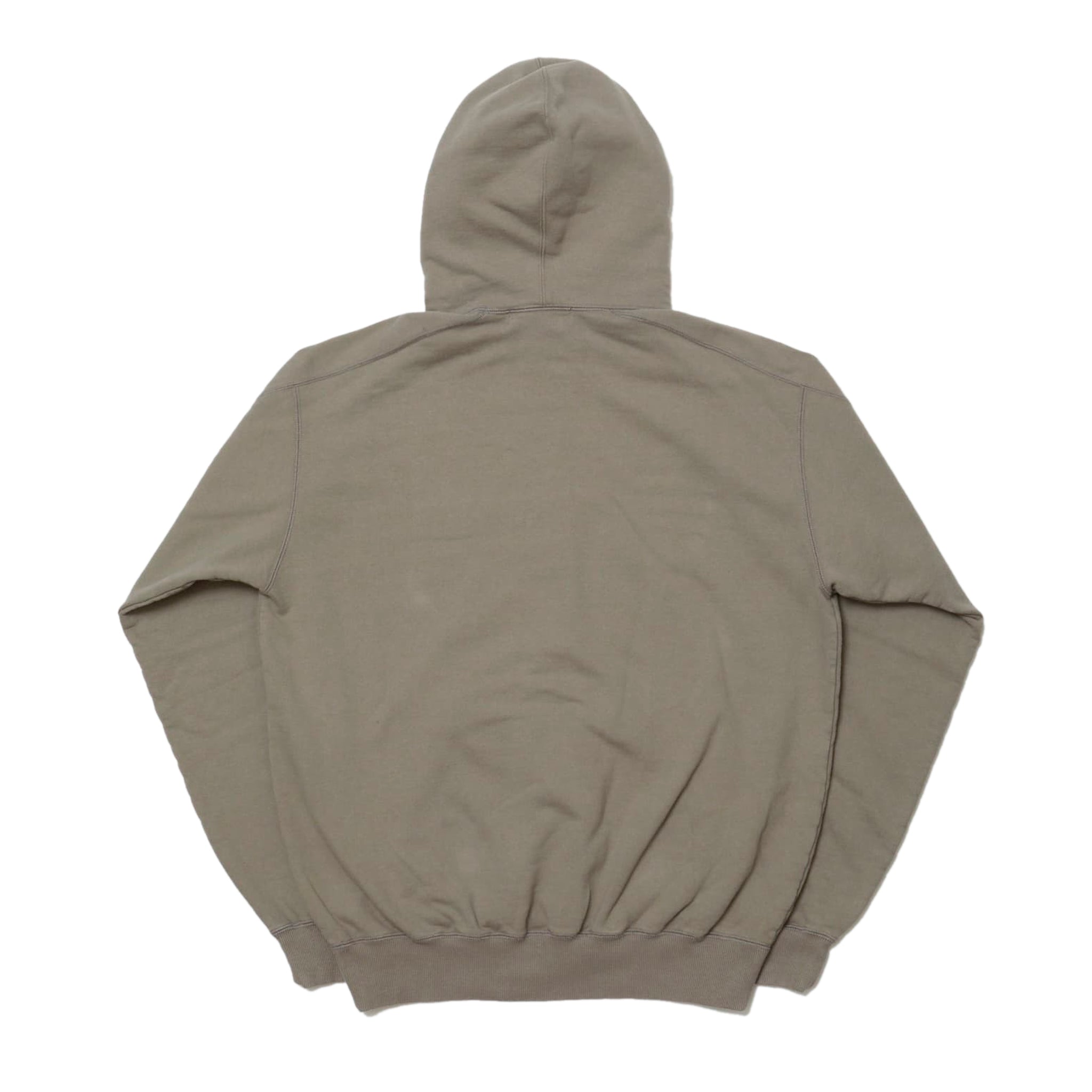 WASHED PANELED HOODED SWEATSHIRT (Grey)