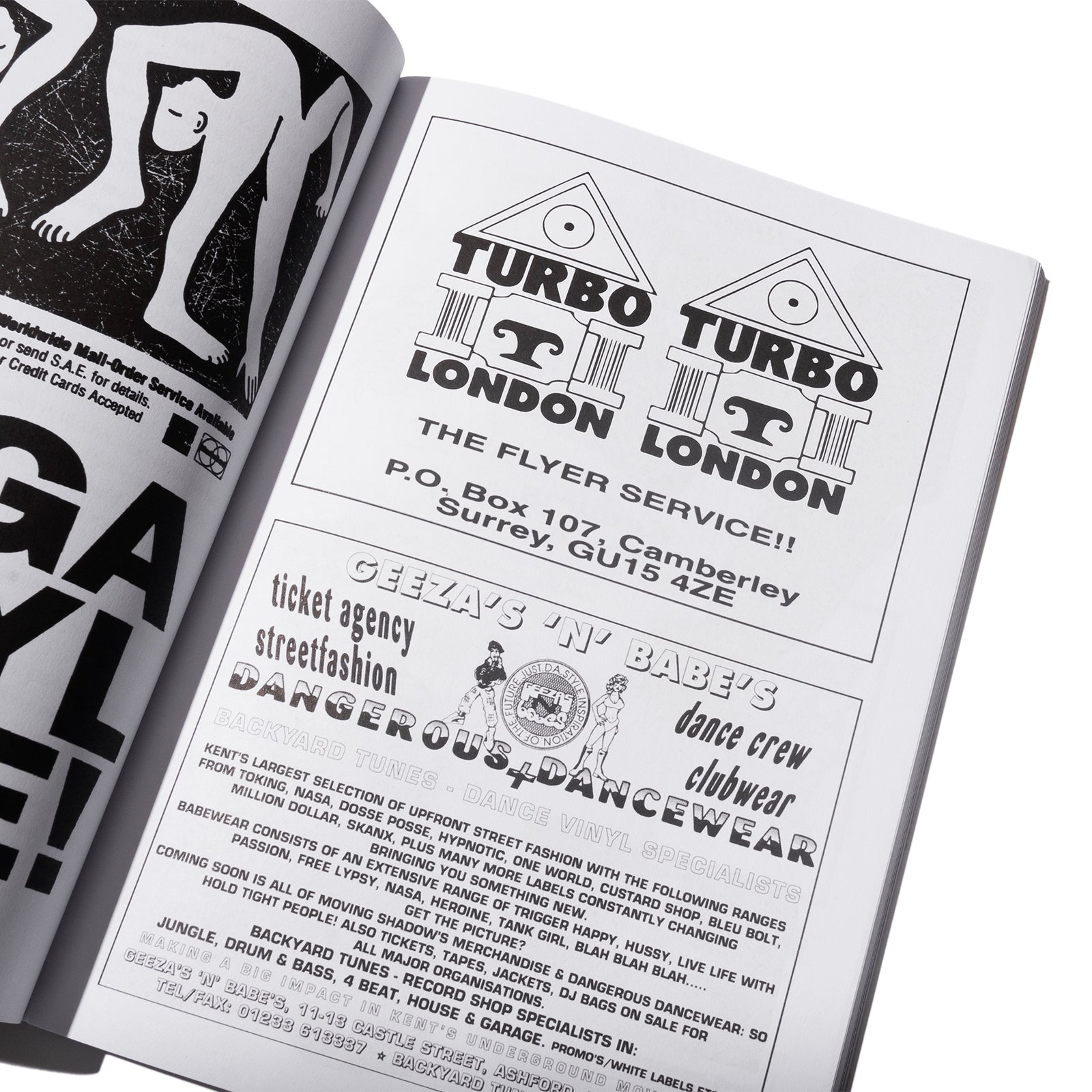 Archivio #1 – Records store ads and paper ephemera from Rave fanzines of the early 90s
