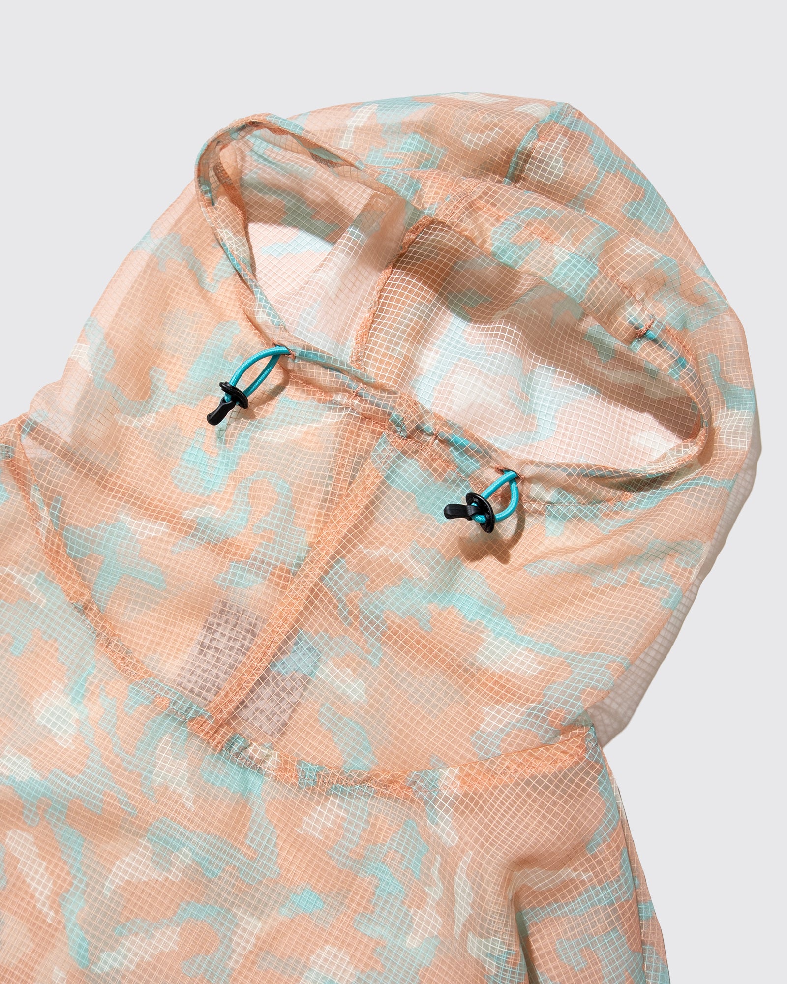 MESH CAMO HOODIE (Orange)