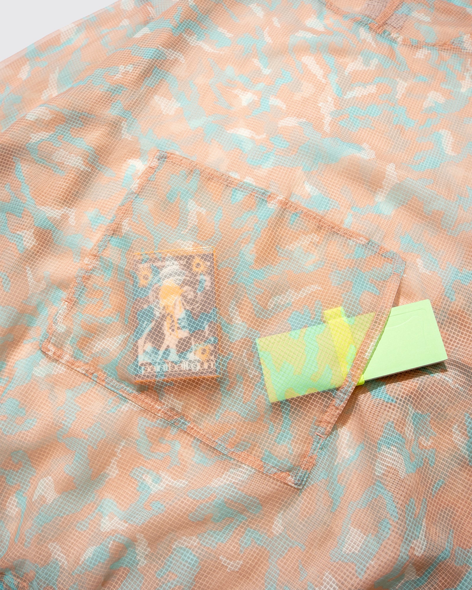 MESH CAMO HOODIE (Orange)