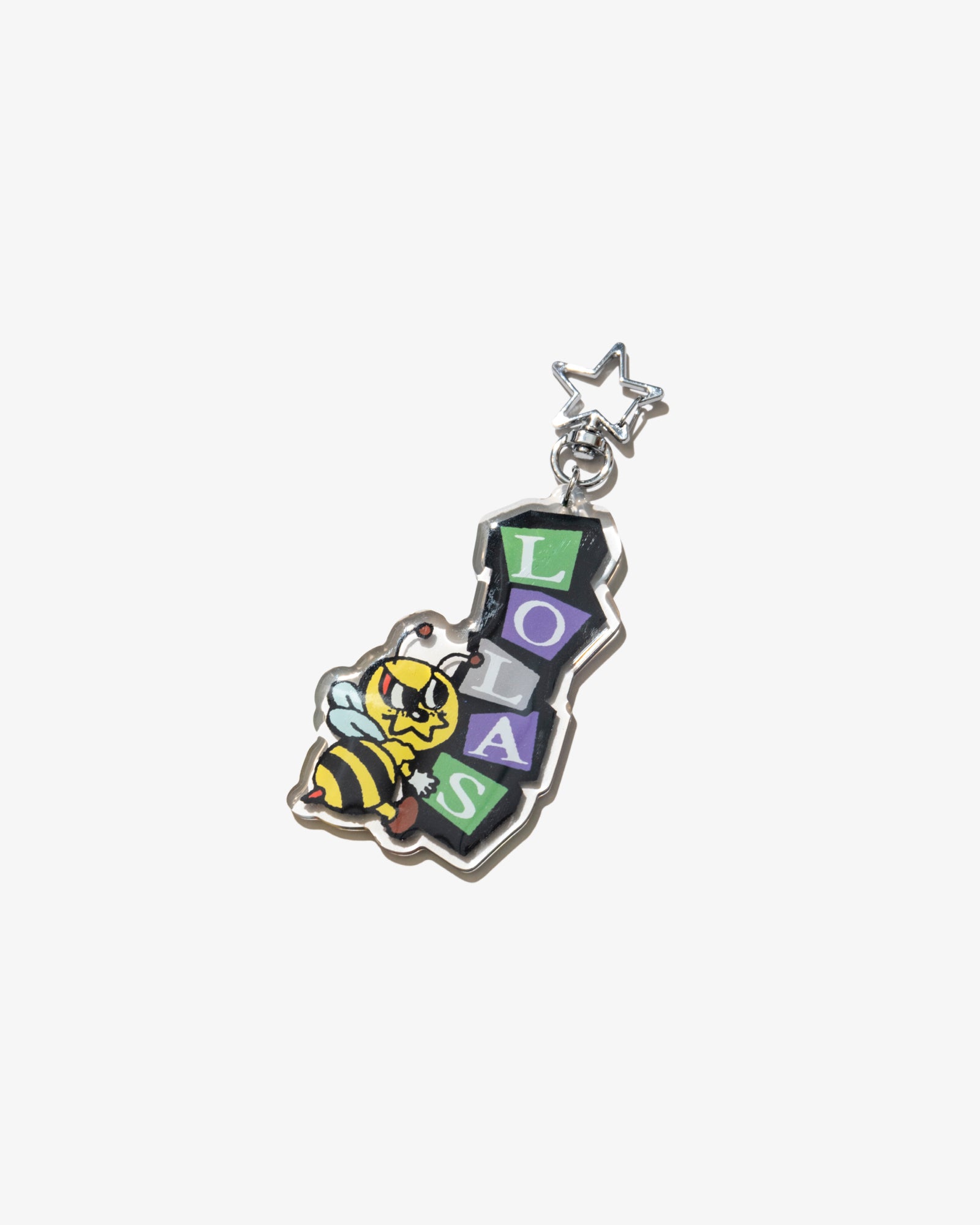 BEE STAR RESIN KEYCHAIN