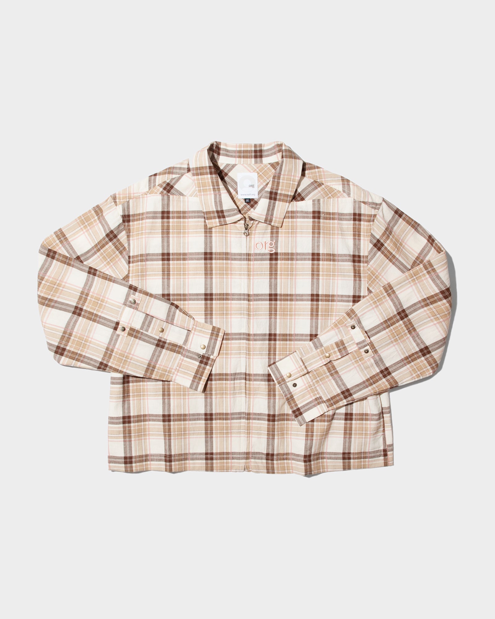 (nu-S11) DEI Zip Shirt Pink