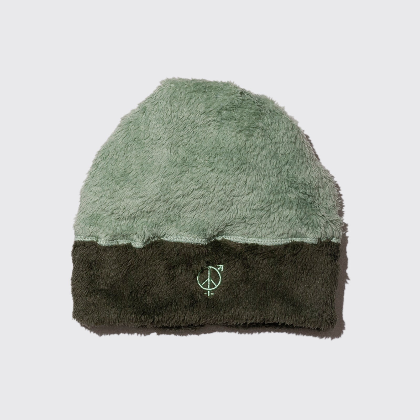 2-TONE FLEECE BEENIE (Olive)