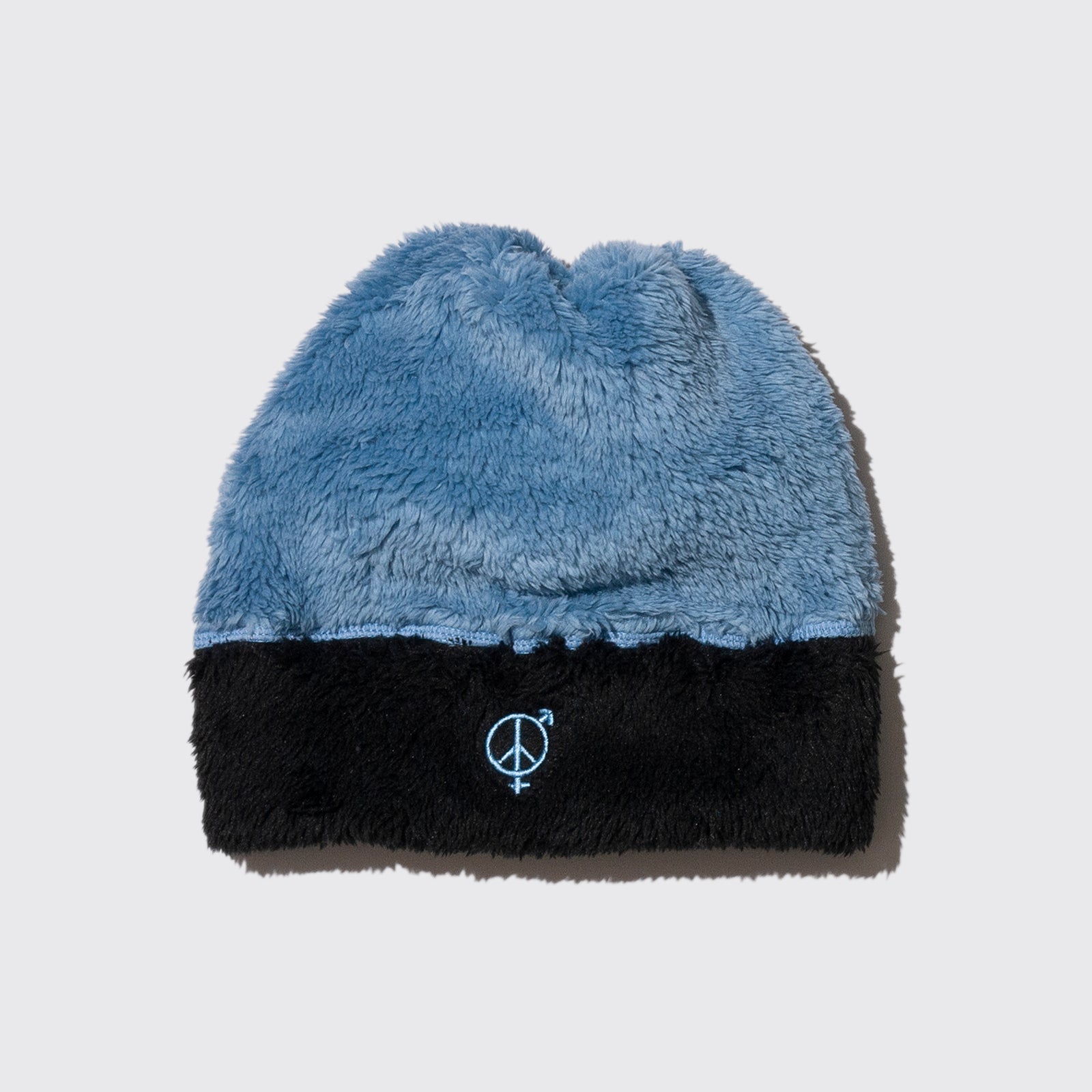 2-TONE FLEECE BEENIE (Blue)