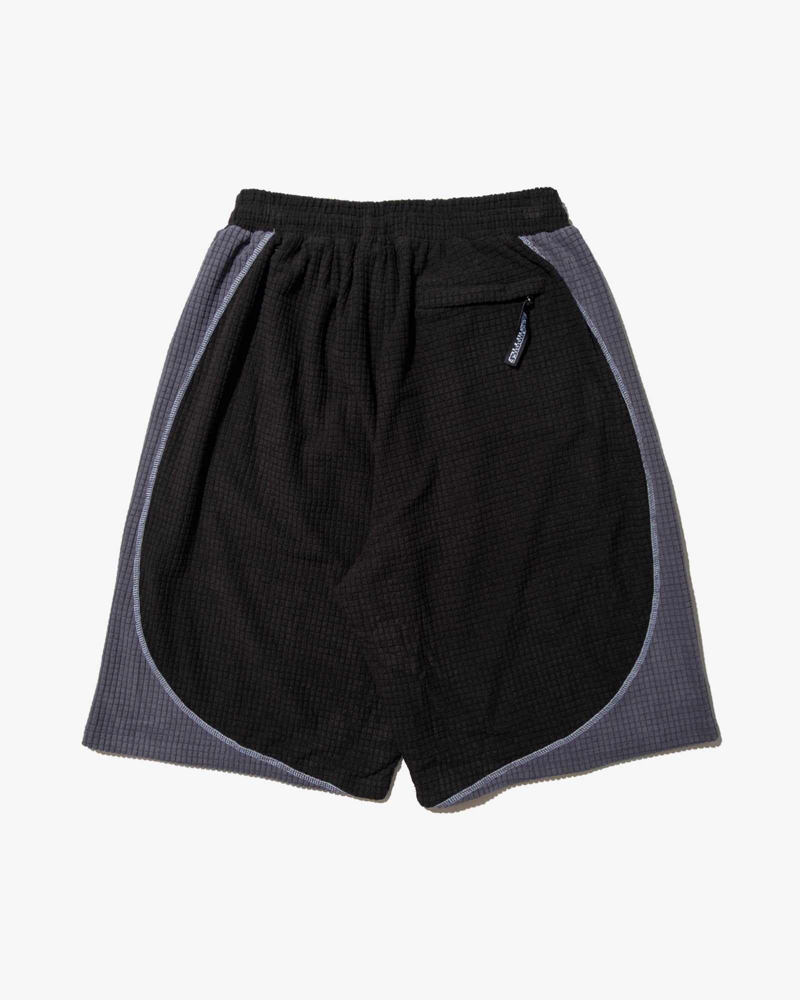 GRID FLEECE SHORTS (Black*Grey)