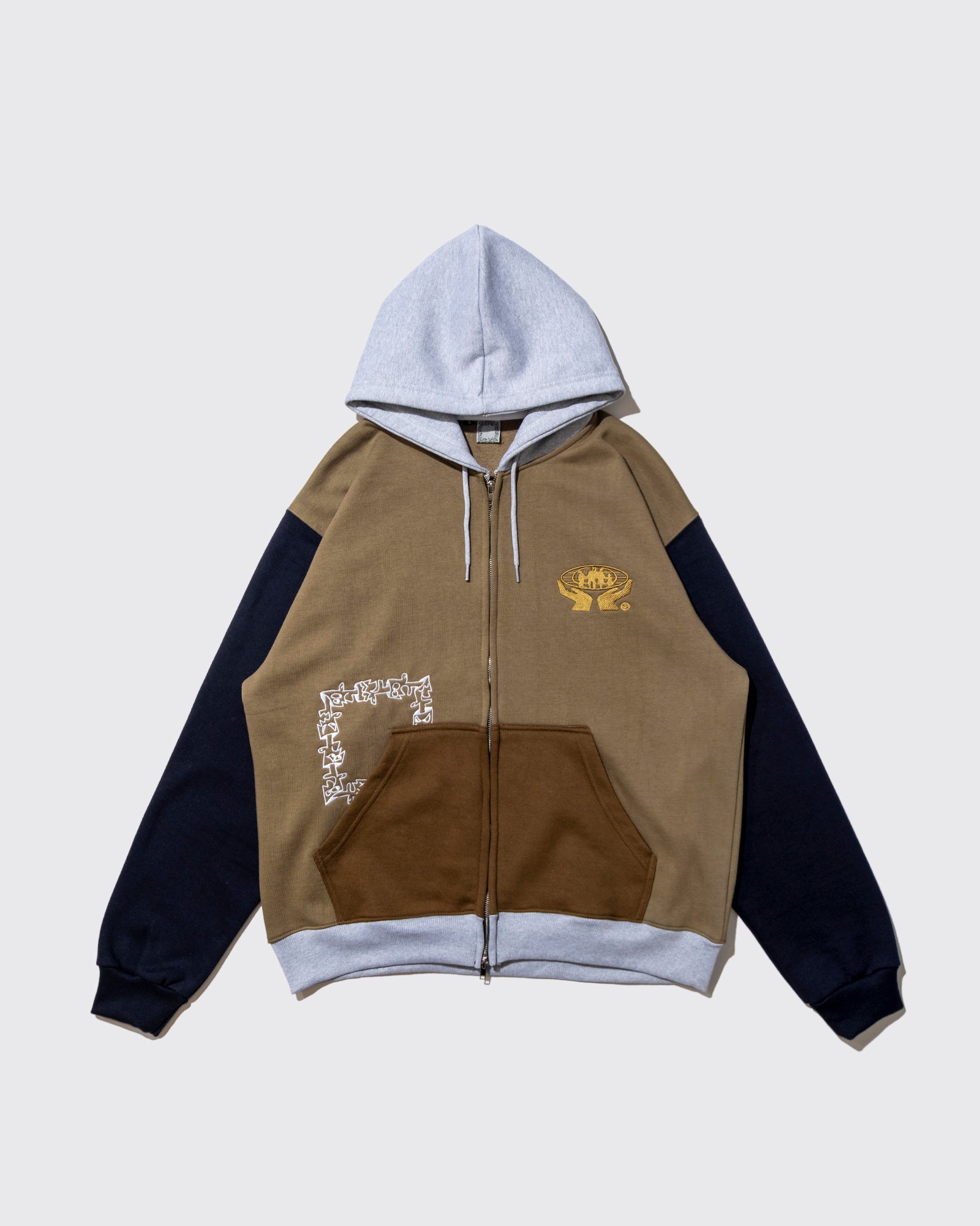 MULTI COLOR ZIP HOODIE