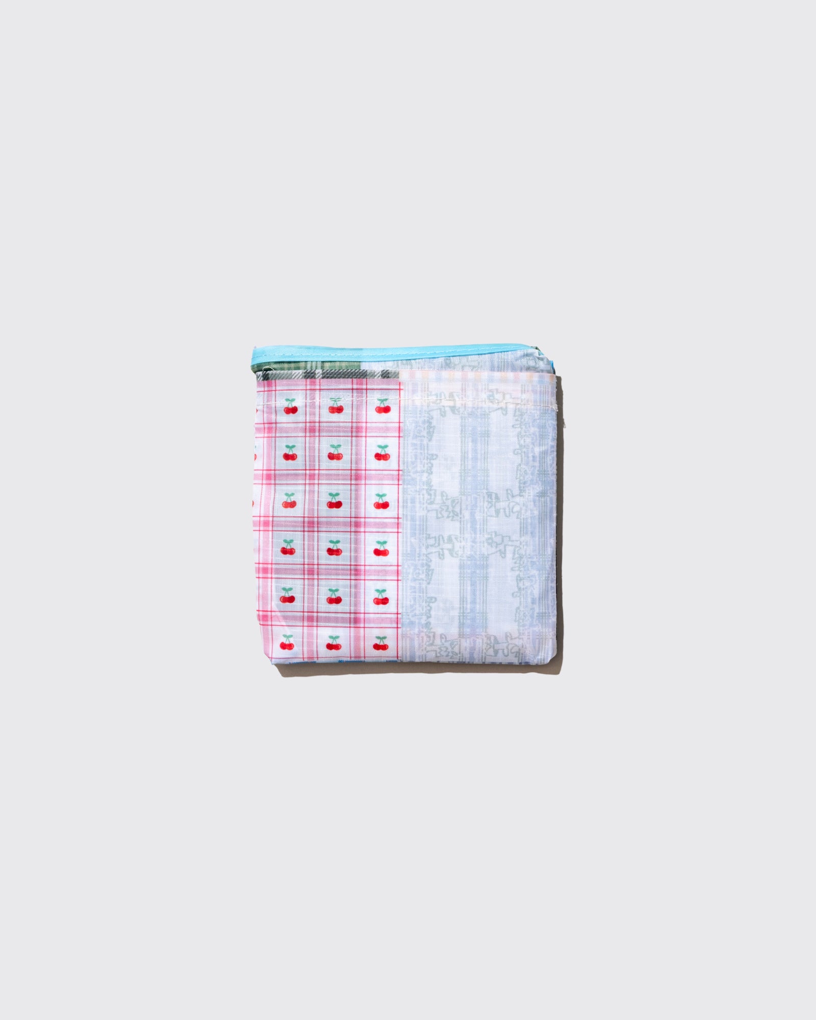 MULTI PLAID SHOPPING BAG