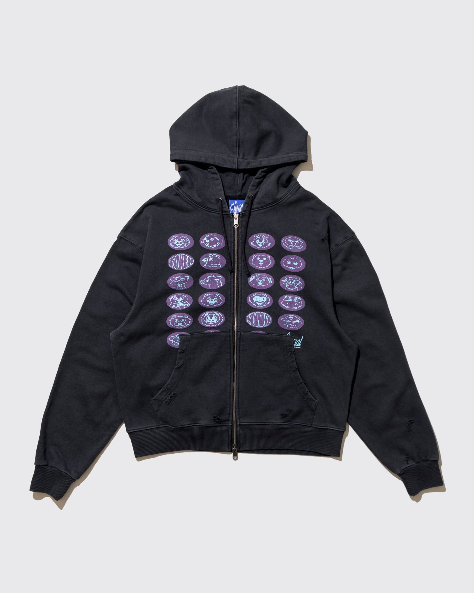 TOKEN x SLINKY "HOW I FEEL ZIP HOODIE"