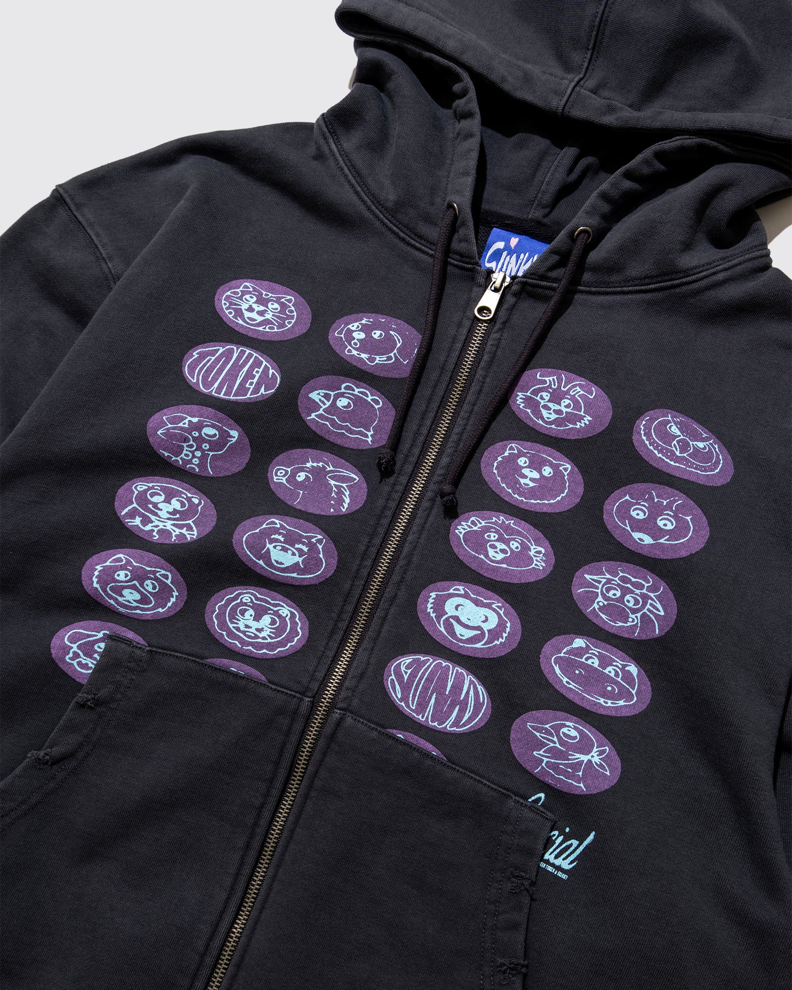 TOKEN x SLINKY "HOW I FEEL ZIP HOODIE"