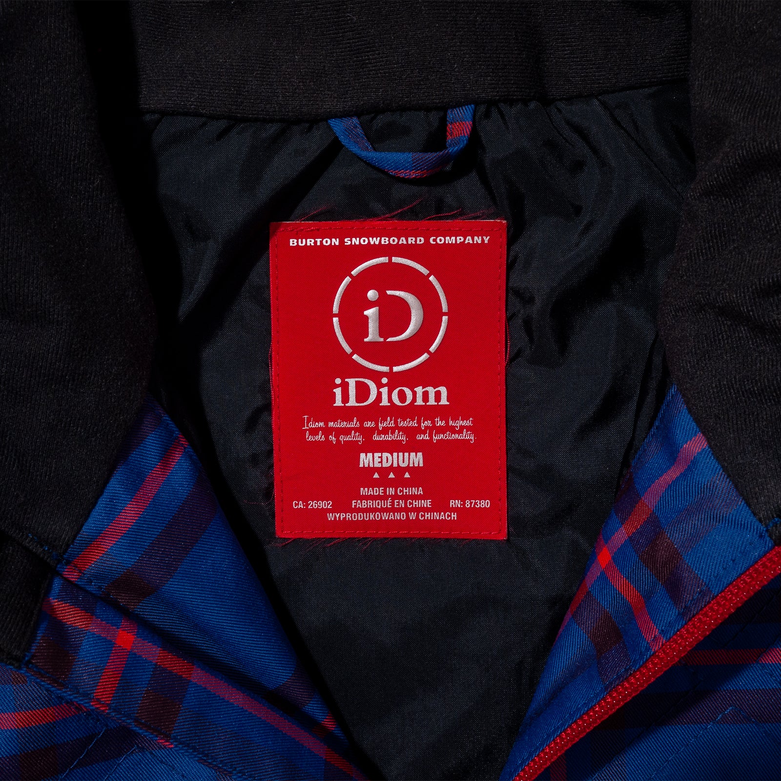 TARTAN PLAID QUILTED INSULATOR JACKET