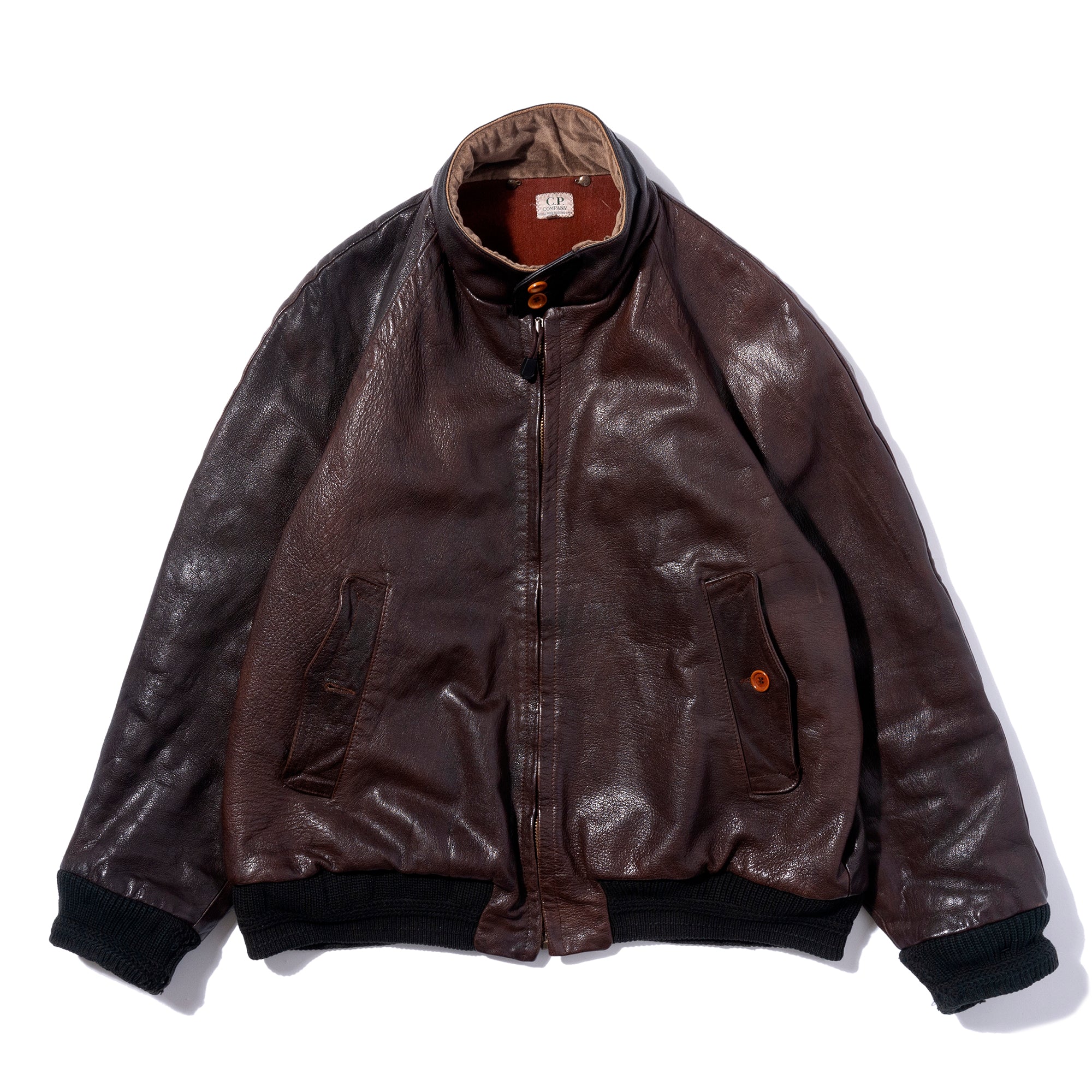 LEATHER BOMBER JACKET