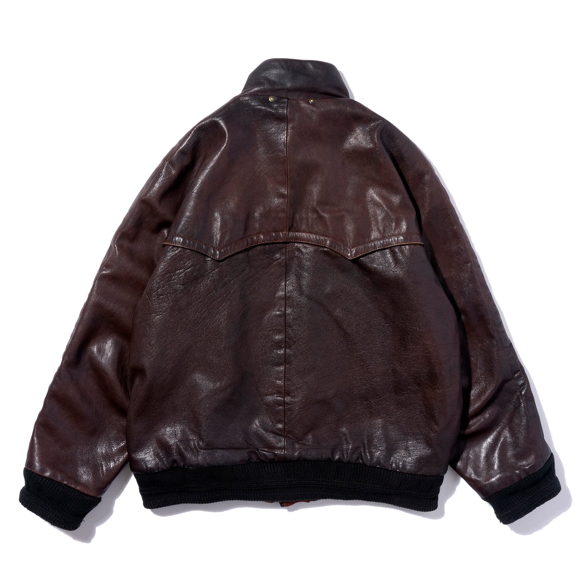 LEATHER BOMBER JACKET