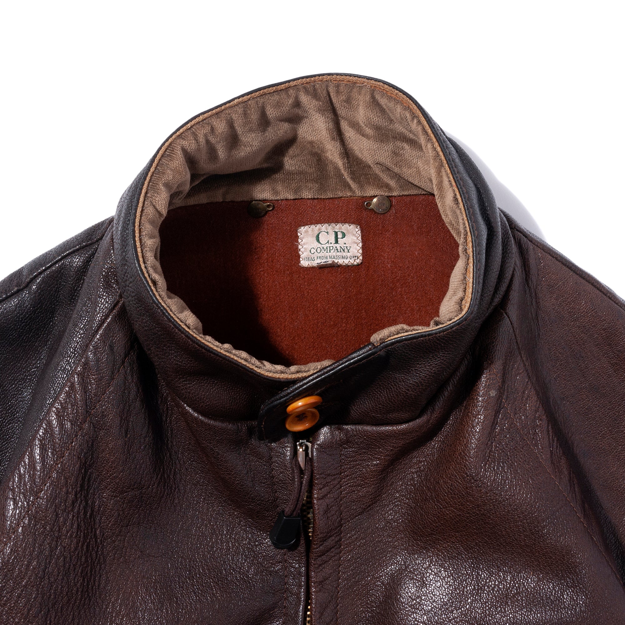 LEATHER BOMBER JACKET