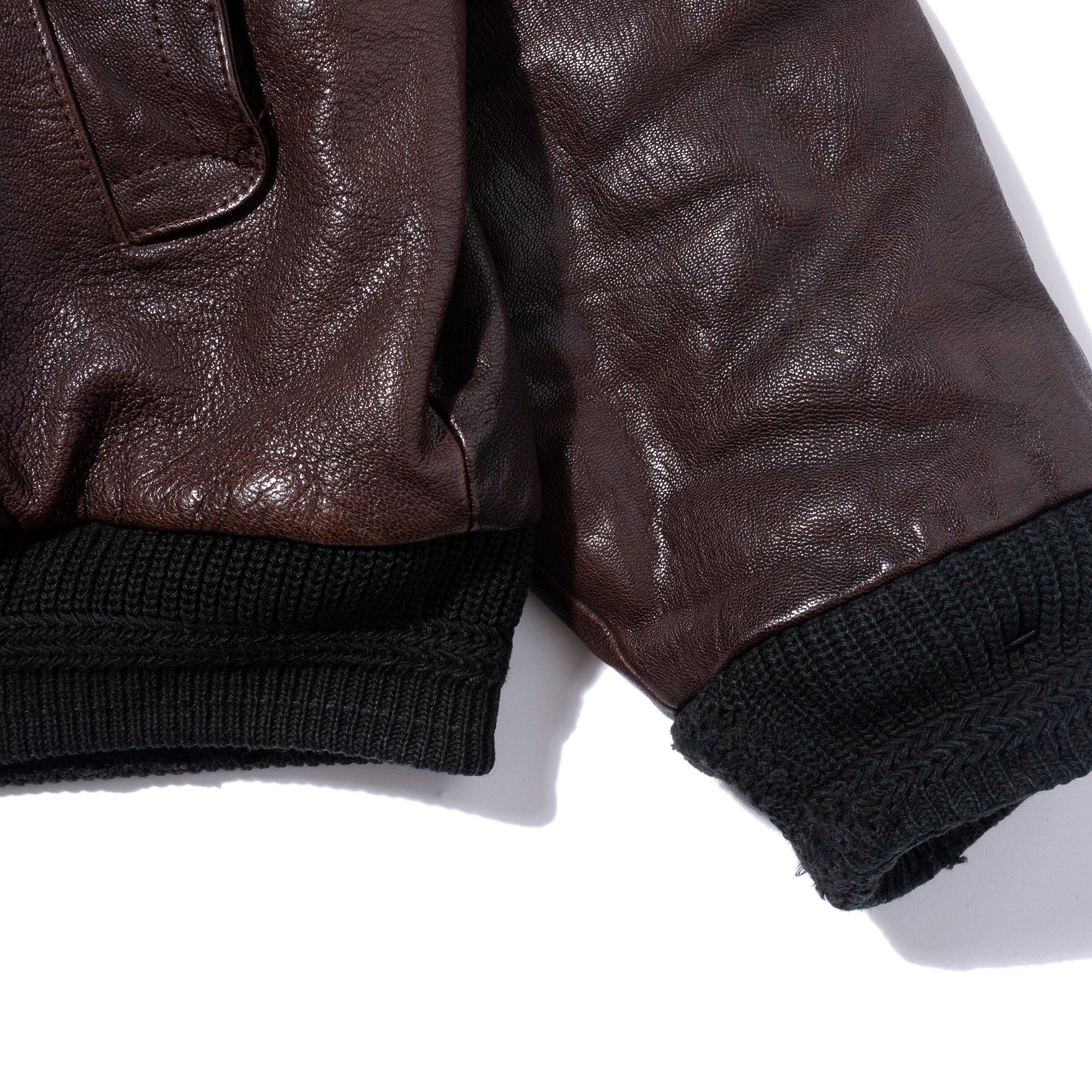 LEATHER BOMBER JACKET