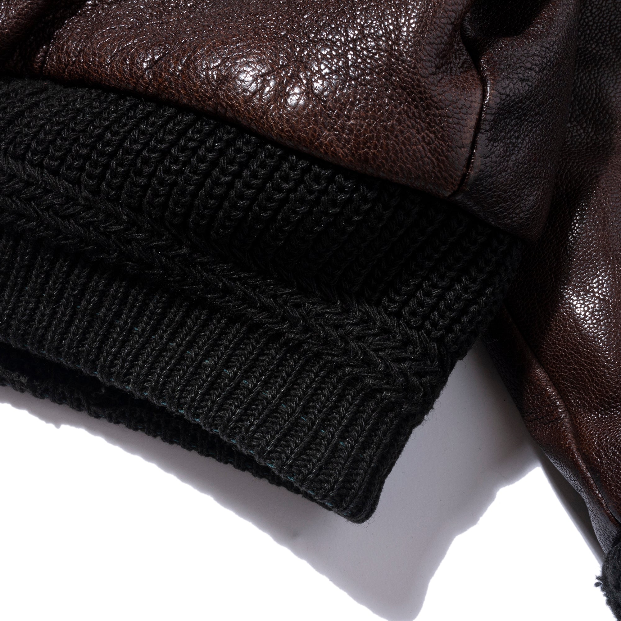 LEATHER BOMBER JACKET