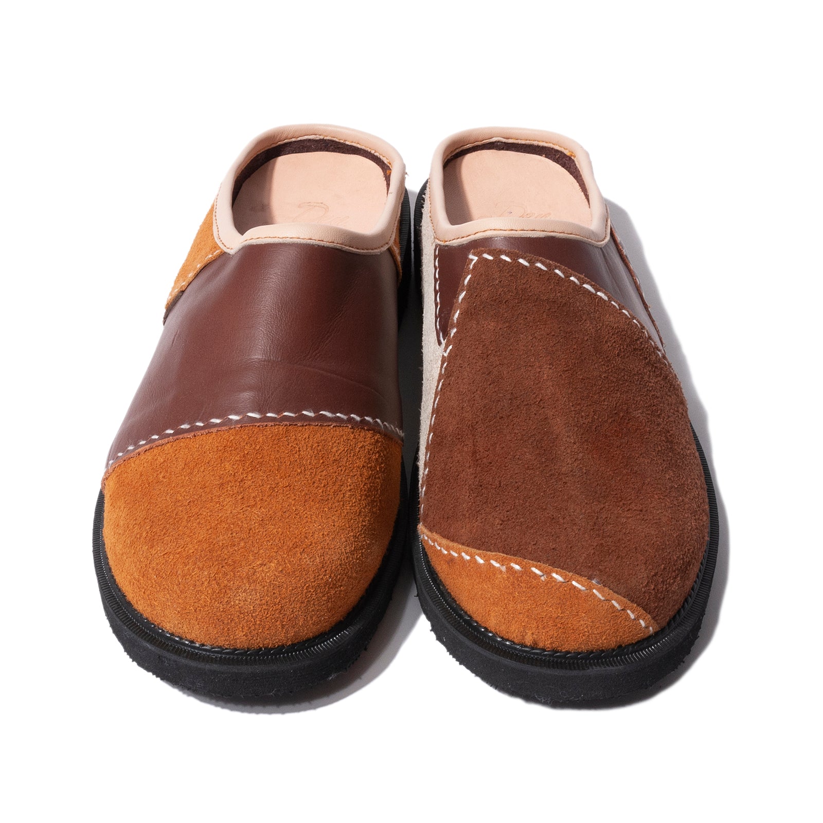 PATCH LEATHER MULE
