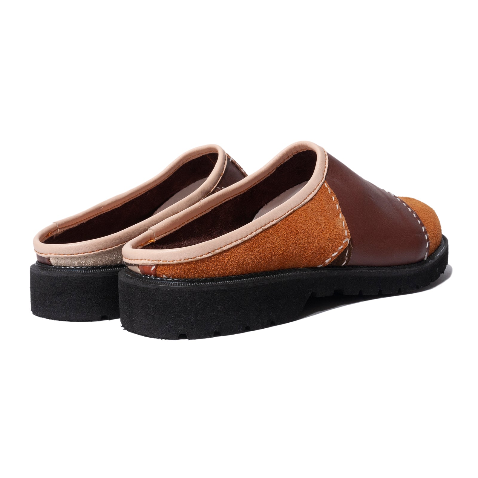 PATCH LEATHER MULE