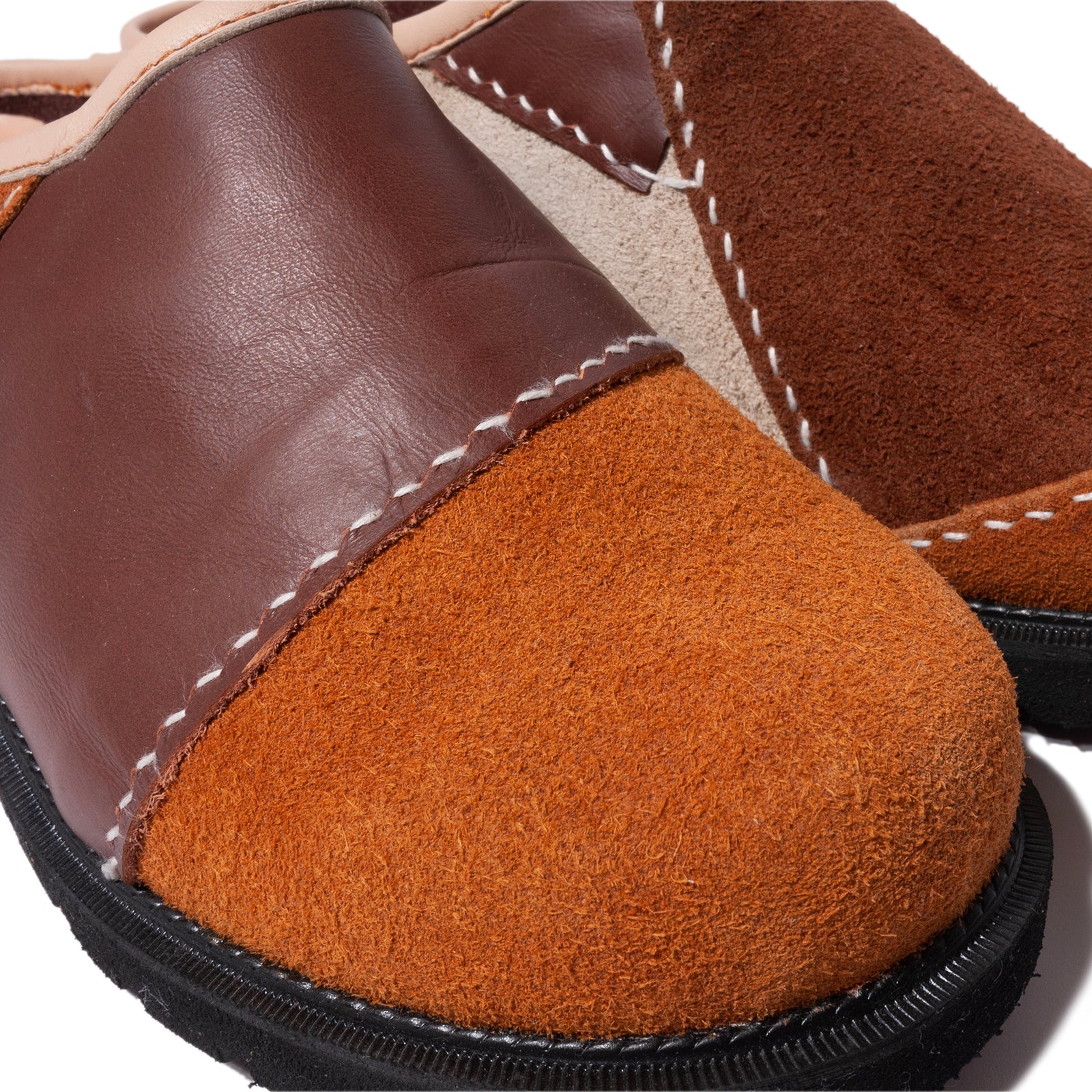 PATCH LEATHER MULE
