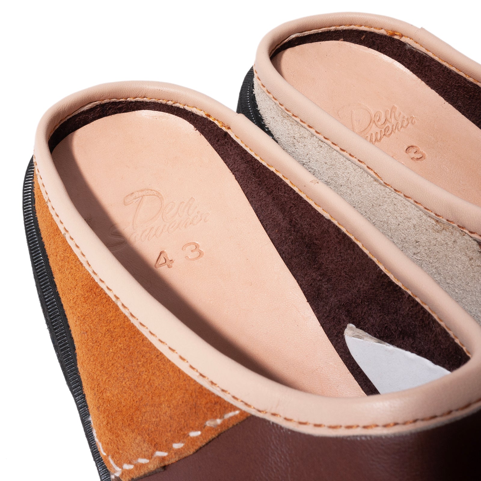 PATCH LEATHER MULE