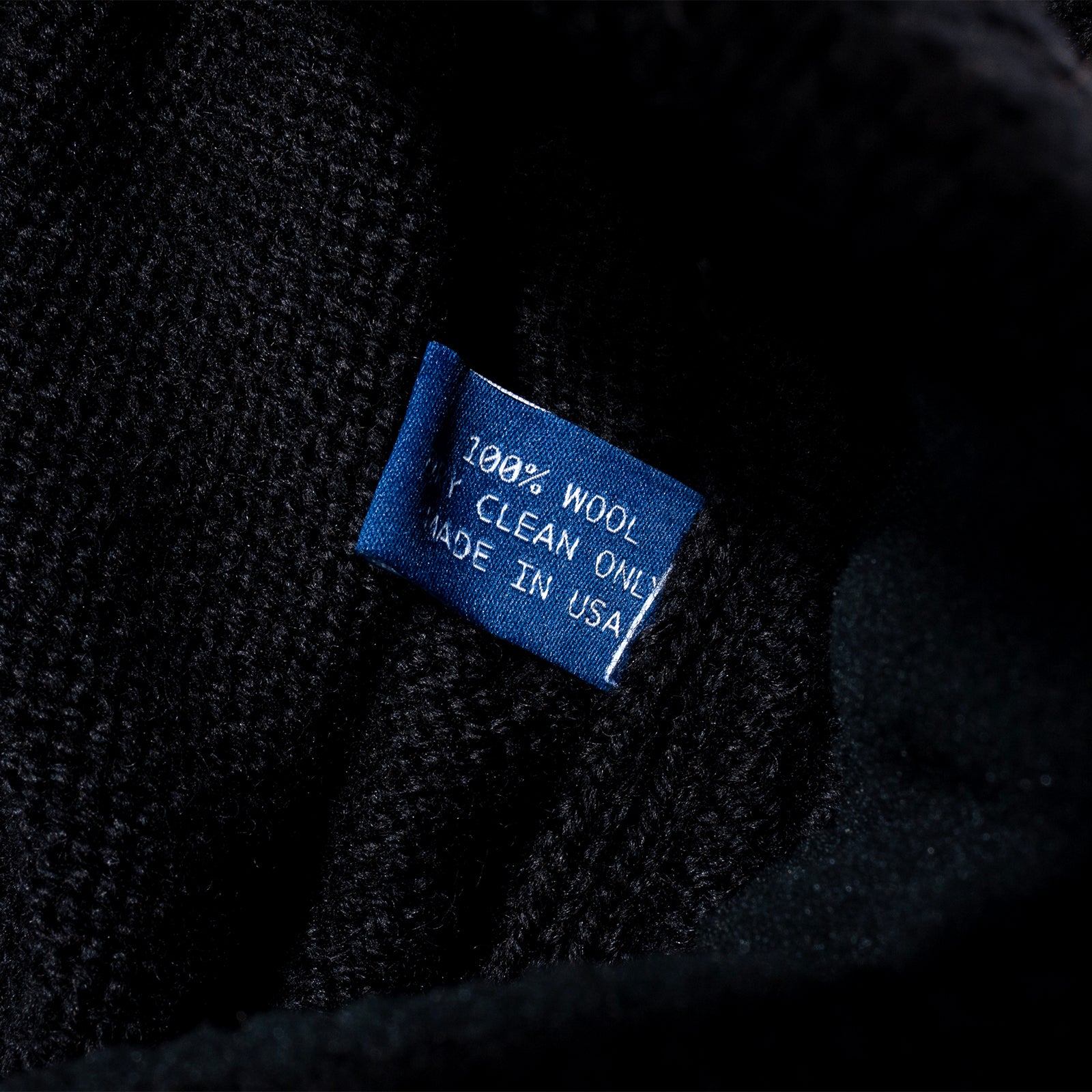NY WOOL KNIT BEANIE (Black)